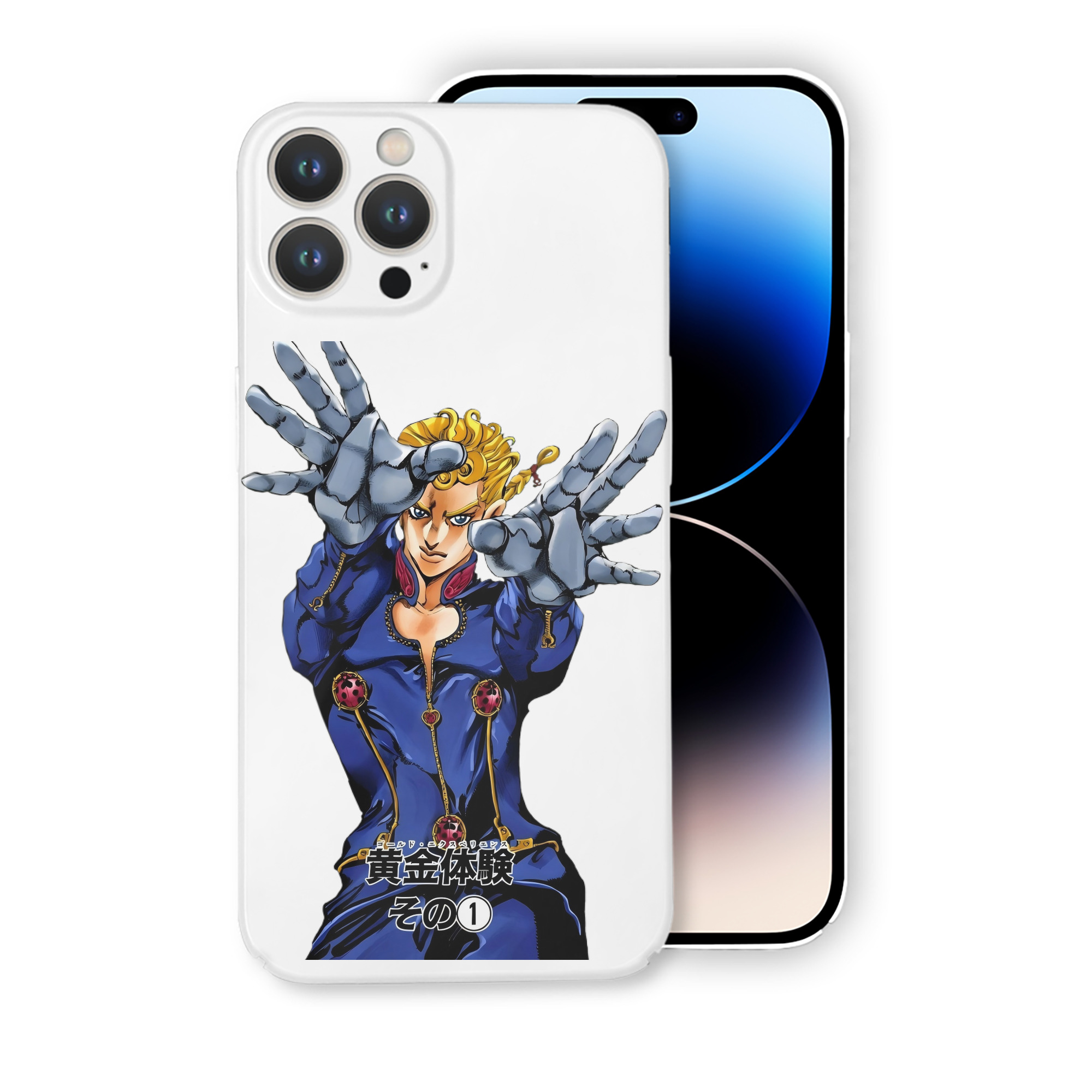 （画像用） ジョジョの奇妙な冒険 ジョルノ?ジョバァーナ JoJo's Bizarre Adventure Giorno Giovanna 【iPhone 14シリーズ対応】ハードケース